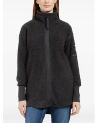 Didriksons - Felpa Sally Con Texture Effetto Pile Con Zip - Lyst