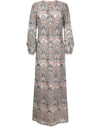 Olympiah - Arabesco Embroidered Maxi Dress - Lyst