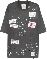 Maison Mihara Yasuhiro - Sticker-Embellished T-Shirt - Lyst