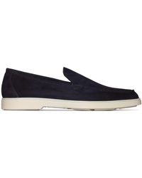 Santoni Mocassins en daim - Noir