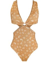 Brigitte Bardot - Bañador con estampado de cachemira - Lyst