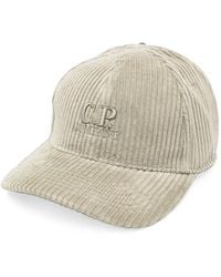 C.P. Company - Baseballkappe Aus Cord Mit Logo - Lyst