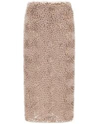 Herno - Gesmockte Midi-Rok - Lyst