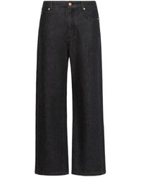 Max Mara - Vaqueros Anchos Con Botones - Lyst