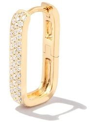 Jacquie Aiche - 14Kt Mini Rectangle Diamond Earring - Lyst
