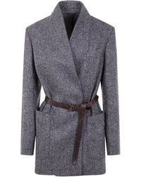 Brunello Cucinelli - ヘリンボーン ジャケット - Lyst