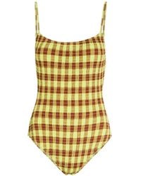 Damson Madder - Ilibet Smocked Swimsuit - Lyst