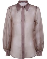 D.exterior - Puff-Sleeves Shirt - Lyst
