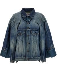 Junya Watanabe - Stonewashed Denim Jacket - Lyst