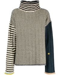 YANYAN KNITS - Logo-Embroidered Roll-Neck Jumper - Lyst