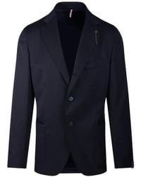 Santaniello - Single-Breasted Notched-Lapel Blazer - Lyst