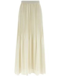Twinset - Plooirok Met Logo Tailleband - Lyst