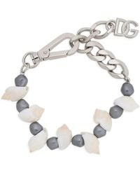 Dolce & Gabbana - Beaded Shell Bracelet - Lyst