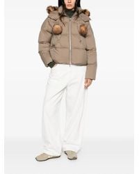 Moose Knuckles - Pom-Pom Trim Puffer Jacket - Lyst