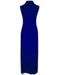 Akris - Sleeveless Side-Slit Midi Dress - Lyst