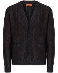 Missoni - Vest Van Wol- En Viscoseblend Met Grieks Patroon - Lyst