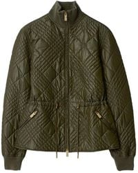 Burberry - Micro Check-Stitch Nylon Wakerley Jacket - Lyst