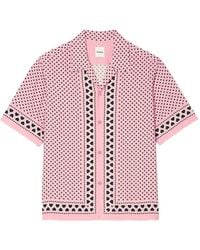 Sandro - Heart Motif Flowing Shirt - Lyst