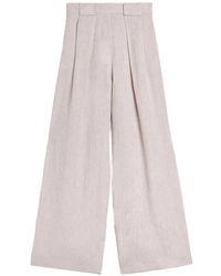 Momoní - Aspen Pleated Linen Palazzo Pants - Lyst