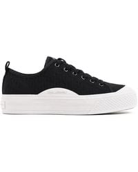 KARL LAGERFELD - Monogram-Jacquard Platform Sneakers - Lyst