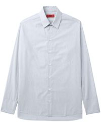 424 - Classic Collar Striped Cotton Shirt - Lyst