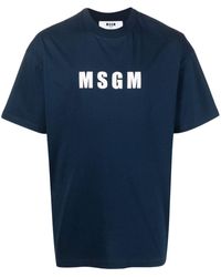 MSGM - Logo T-shirt - Lyst