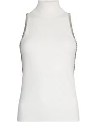 Liu Jo - Rhinestone Knit Top - Lyst