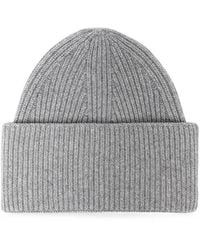 Laneus - Ribbed-Knit Cashmere Beanie Hat - Lyst