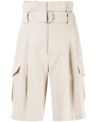 Goen.J - Belted Paperbag-Waist Bermuda Shorts - Lyst