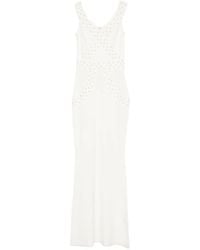 Elisabetta Franchi - Stud-Embellished Bandage Maxi Dress - Lyst