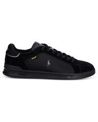 Polo Ralph Lauren - Pony-Embroidered Panelled Sneakers - Lyst
