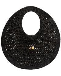 Jacquemus - Circular Raffia Handbag With Charm Detail - Lyst