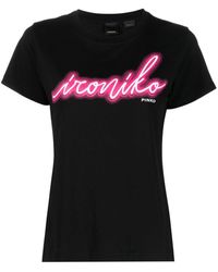 Pinko - T-shirt Ironiko en coton à logo - Lyst