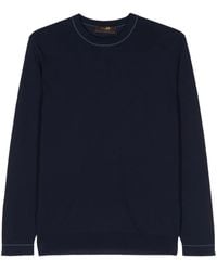 Moorer - Tristand Fine-Knit Cotton Jumper - Lyst