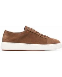 Santoni - Sneakers Con Logo Goffrato - Lyst
