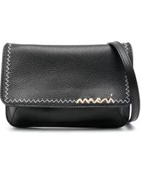 Marni - Mini-Tasche Mit Logo-Stickerei - Lyst