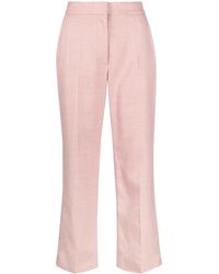 Stella McCartney - Straight-Leg Cropped Trousers - Lyst