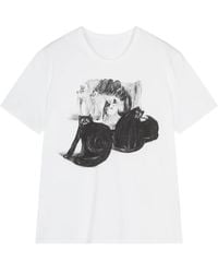 JNBY - Cat-Print Short-Sleeve T-Shirt - Lyst