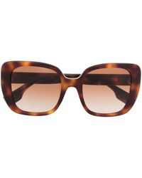 Burberry - Tortoiseshell-effect Square-frame Sunglasses - Lyst