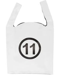 Maison Margiela - Sac Cabas En Cuir À Logo Imprimé - Lyst