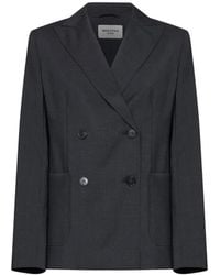 Weekend by Maxmara - Ornati Double-Breasted Wool Blazer - Lyst