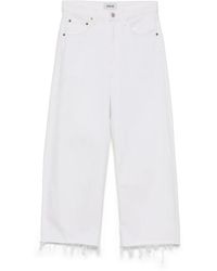 Agolde - Low Curve Fray Jeans - Lyst