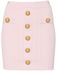 Balmain - High-waist Miniskirt - Lyst
