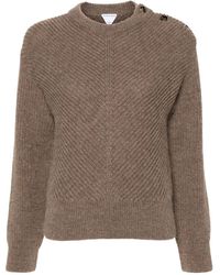 Bottega Veneta - Fisherman's-knit Alpaca Wool Jumper - Lyst