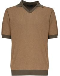 Zanone - ワッフルニット ポロシャツ - Lyst