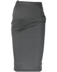 Givenchy - Gathered-detail Fitted Skirt - Lyst