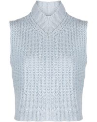 Rus - Ribbed-knit Merino-blend Vest - Lyst