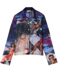 Sunnei - Camicia Con Stampa Grafica - Lyst