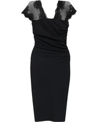 La Petite Robe Di Chiara Boni - Vestido midi ajustado con encaje - Lyst