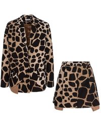 CuAnna - Tailleur-Short À Imprimé Animalier - Lyst